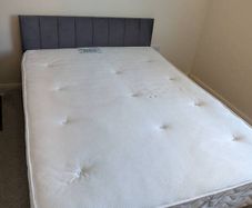 Double 4'6" Divan Bed with headboard and 2 drawers