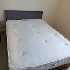 Double 4'6" Divan Bed with headboard and 2 drawers