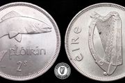 [#2376] - Ireland 1968 | Irish 2s | Irish Florin | Salmon | Mint State | MS