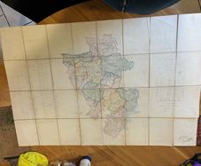 Tipperary Vintage folding Map 1848