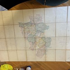 Tipperary Vintage folding Map 1848