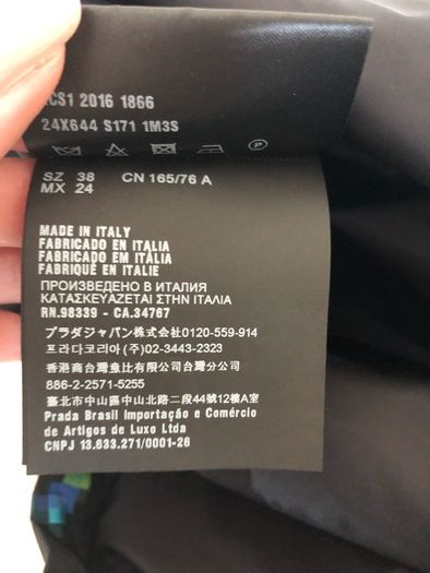 Prada radar print skirt