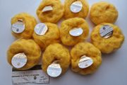 Sunny yellow mohair yarn