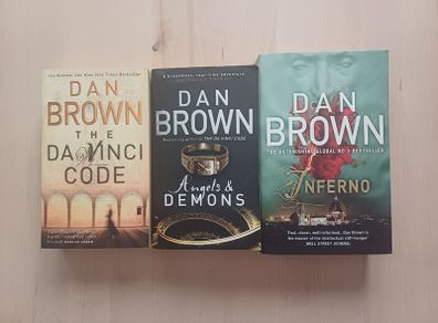Dan Brown 3 Books Collection Paperbacks