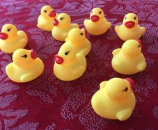Small yellow ducks