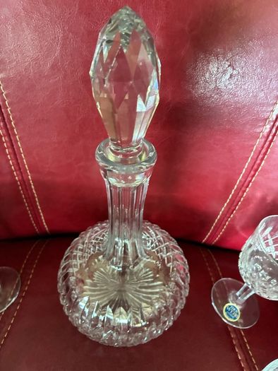 Vintage Thos Webb Decanter & Glasses Set