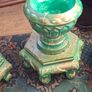 2 Garden Concrete Urns with Removable Bases not too big but beautiful for outside, has draining holes also Image 3
