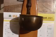 vintage brass plant pot holder