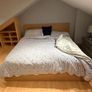 Malm super king bed frame with drawers plus two match is bedside lockers Image 3