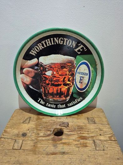 Worthington metal beer tray