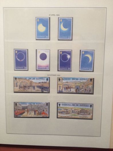 Alderney 1983-2001 Mint Never Hinged Stamp Collection in Lindner Album