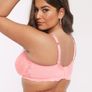 City Chic Curve Sexy glam lace bralette in Coral - 38C Image 4