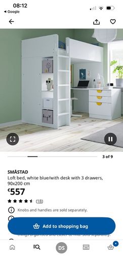 ikea high sleeper bed