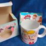 1988 vintage Dandy Beano collectable mug and badges Image 6
