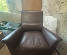 Poltrona Frau Armchair and matching Footstool