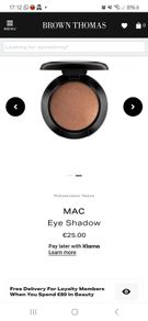 mac eye shadow BNIB shade texture velvet