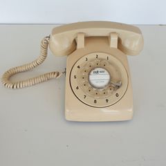 Rotary telephone 1970/80s cream working