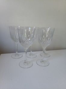 vintage crystal glasses