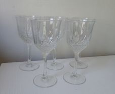 vintage crystal glasses