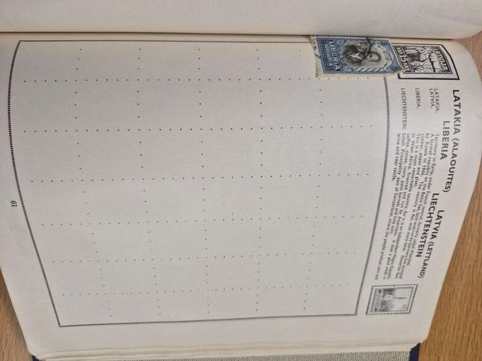 stamp album with stamps of the world