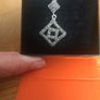 silver pendent and chain Image 2