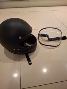 Retro full face motorcycle helmet