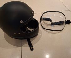 Retro full face motorcycle helmet