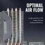 CPU Air Cooler - Low-Profile Cooling System, Direct Contact Technology, 4 Copper Heat Pipes, Compact Aluminium Heatsink with 92mm PWM Fan - AMD & Intel Compatible (FREE POSTAGE) Image 4