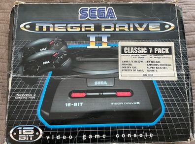 Original SEGA Mega Drive II with 8 Games