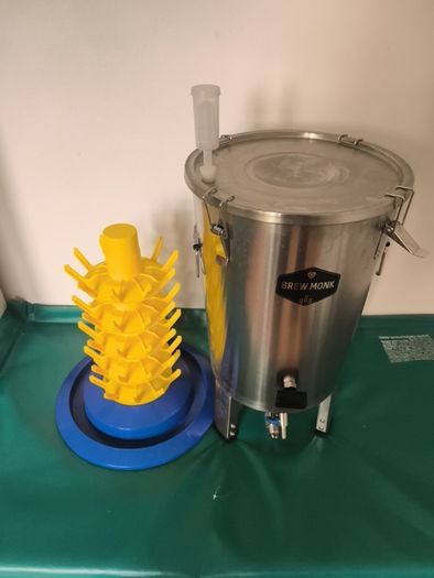 Stainless steel fermenter 30l plus drying rack