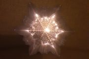 Christmas Dishes/Decterive Set of 2 Silver Star Dishes