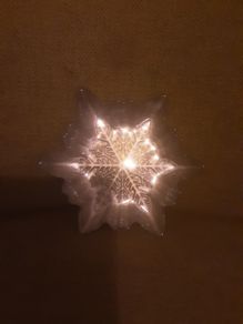 Christmas Dishes/Decterive Set of 2 Silver Star Dishes