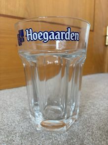 Large Hoegaarden Beer Tumbler Glass