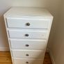 Painted 5-Drawer Tall Chest of Drawers Image 2