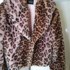 Tuzzi faux fur short cropped jacket