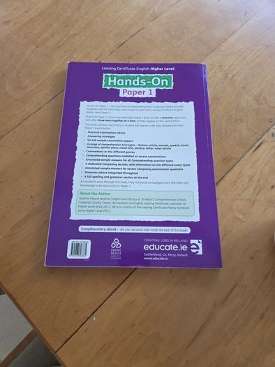 Hand on Paper English leaving cert bn
