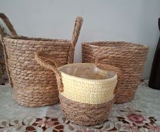 Sea-Grass Rattan Wicker Planter Basket