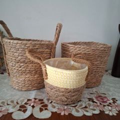 Sea-Grass Rattan Wicker Planter Basket