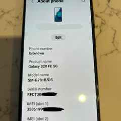 Samsung Galaxy S20 FE 5G