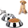 2 Stainless Steel Dog Bowls, Dog Feeding Bowls, Dog Plate Bowls With Non-slip Rubber Bases,Small Pet Feeder Bowls And Water Bowls (FREE POSTAGE) Image 2