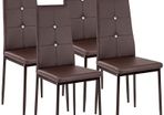 4 X Dining Leather Chairs ( 4 Colours) - Free Delivery Nationwide