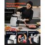 Commercial Electric Meat Grinder, 3.2 kg/min Capacity, #12 Industrial Meat Mincer with 2 Stainless Steel Blades, 2 Grinding Plates, 850W Heavy-Duty Sausage Maker, for Kitchen, Restaurant Image 4