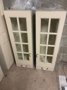 cupboards, glass display units, doors and cut offs