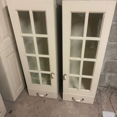 cupboards, glass display units, doors and cut offs