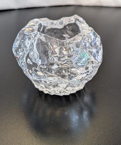 Vintage Galway Irish Crystal 24% Lead Crystal Votive Candle Holder