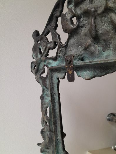 Victorian Solid Brass Cherub Picture Frame