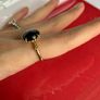 Pandora Solid Gold Ring, Black Spinel Gorgeous! Image 5