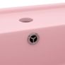 Luxury Basin Overflow Square Matt Pink 41x41 cm Ceramic Image 3