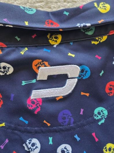 Druids Golf Men's Skull Polo Shirt Size Large