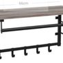 New Wall Mounted Coat Rack (Greige) - FREE P&P Image 4